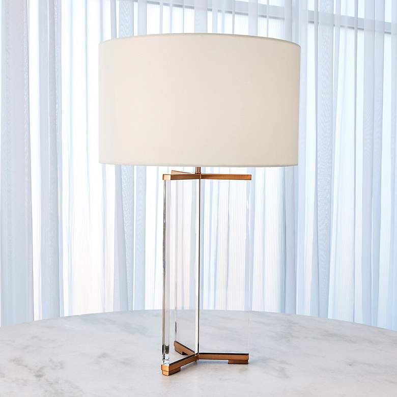 Image 5 Y Table Lamp-Antique Brass more views