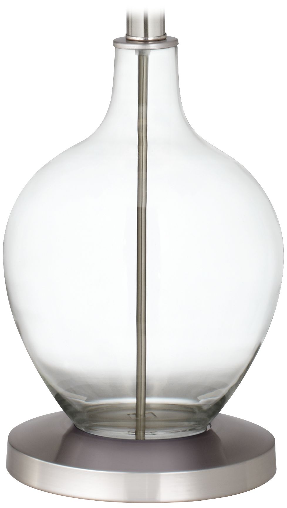 Color Plus Ovo 60" High Clear Glass Fillable Floor Lamp