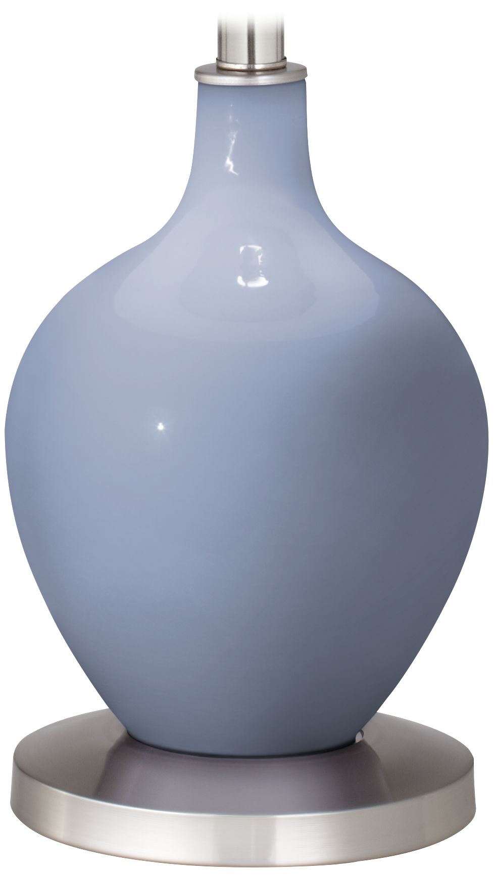 Color Plus Ovo 60" High Modern Glass Sky Blue Floor Lamp