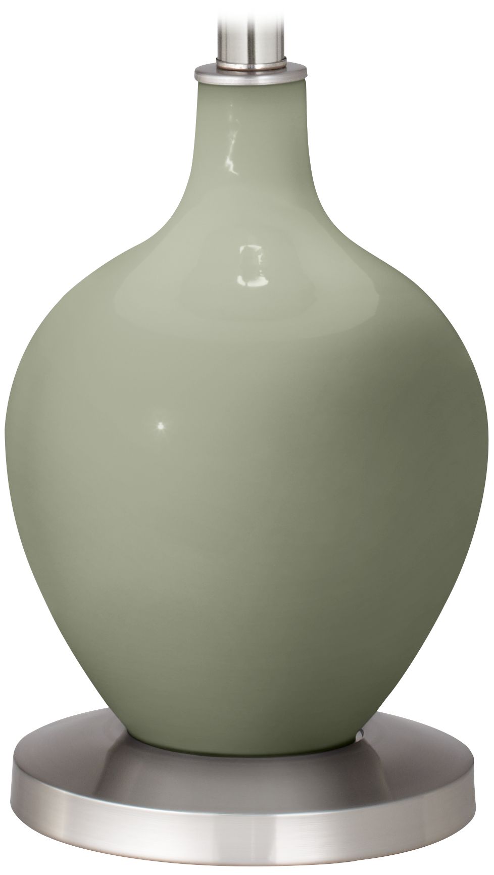 Color Plus Ovo 60" High Modern Evergreen Fog Green Floor Lamp