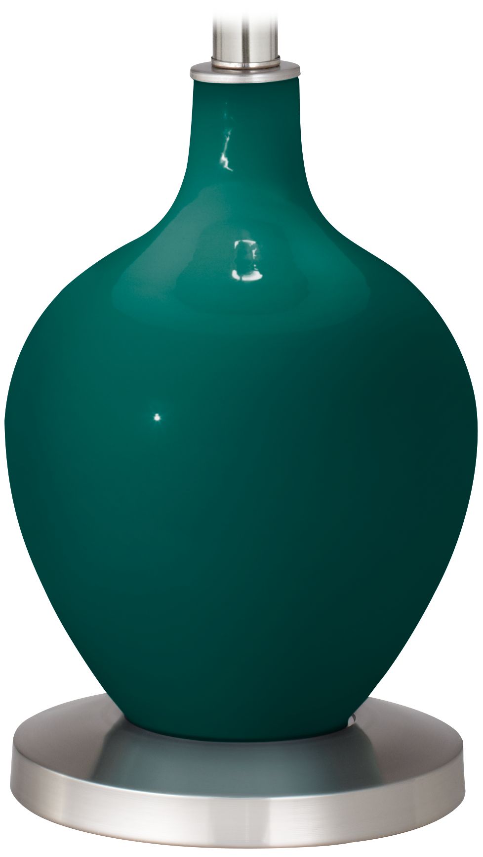 Color Plus 60" High Ovo Peacock Blue Flecked Floor Lamp