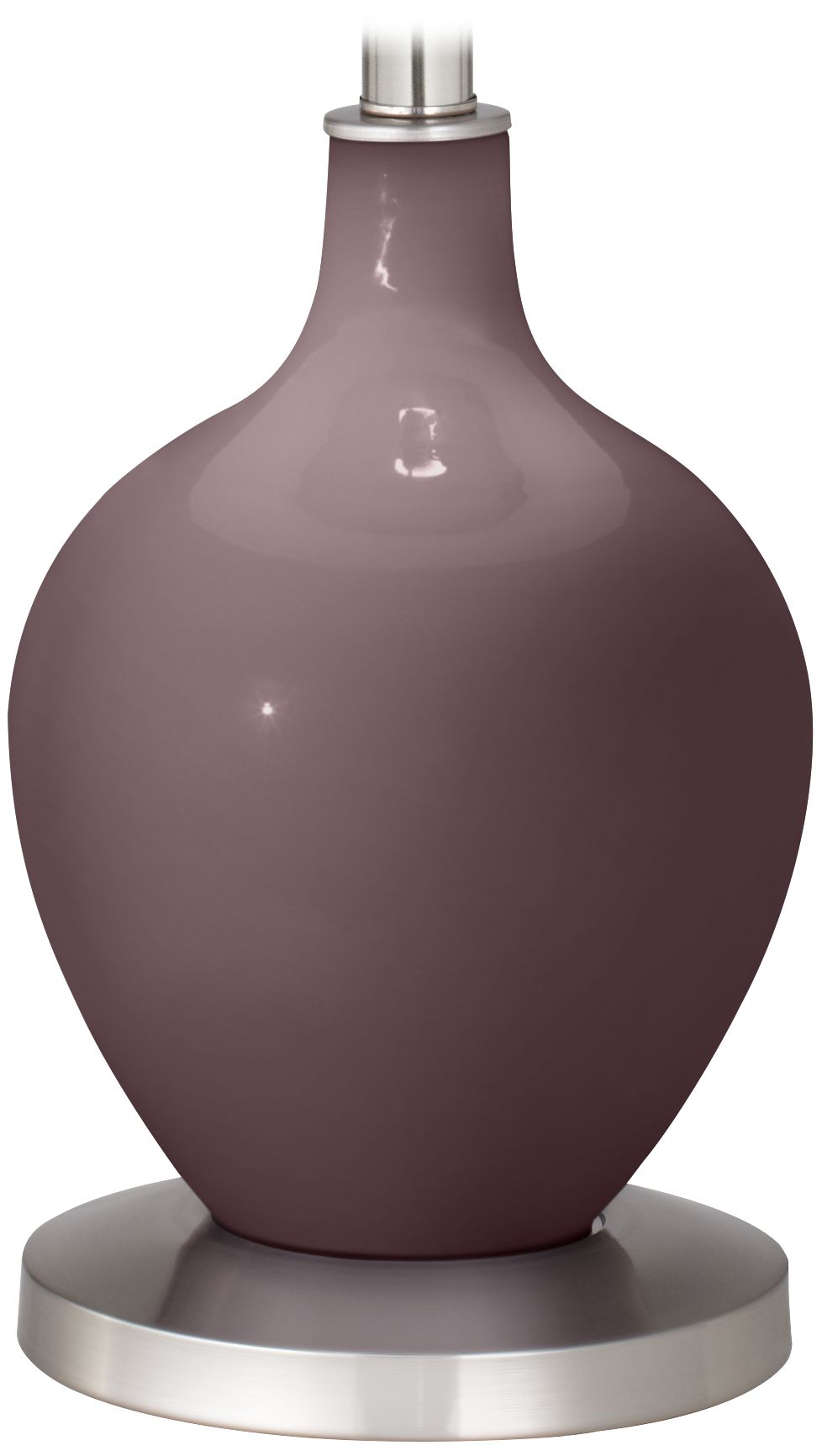 Color Plus Ovo 60" High Modern Poetry Plum Purple Floor Lamp