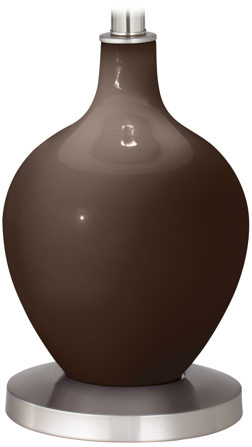 Color Plus Ovo 60" High Modern Carafe Brown Floor Lamp