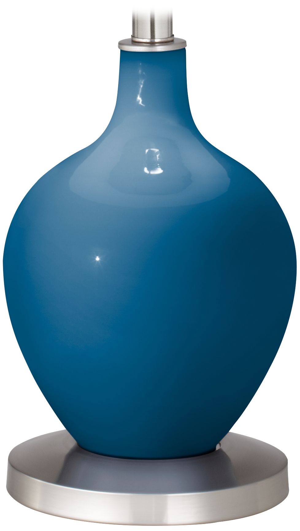 Color Plus Ovo 60" High Modern Mykonos Blue Floor Lamp