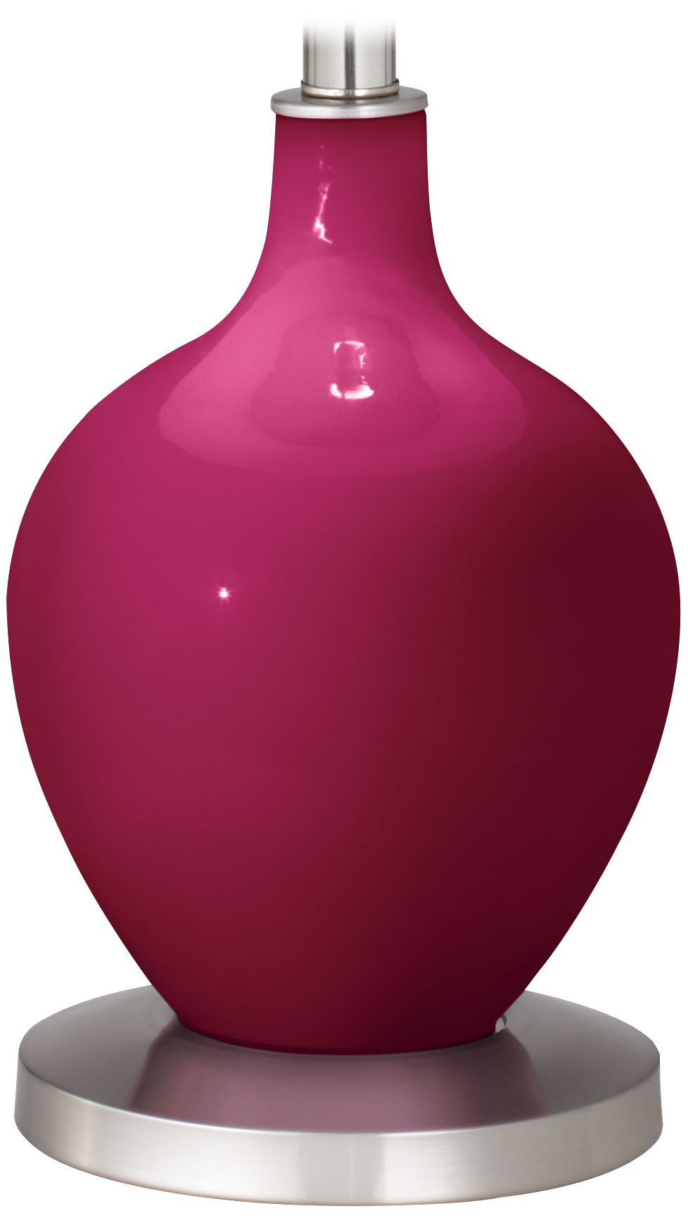 Color Plus Ovo 60" High Modern Glass Vivacious Pink Floor Lamp