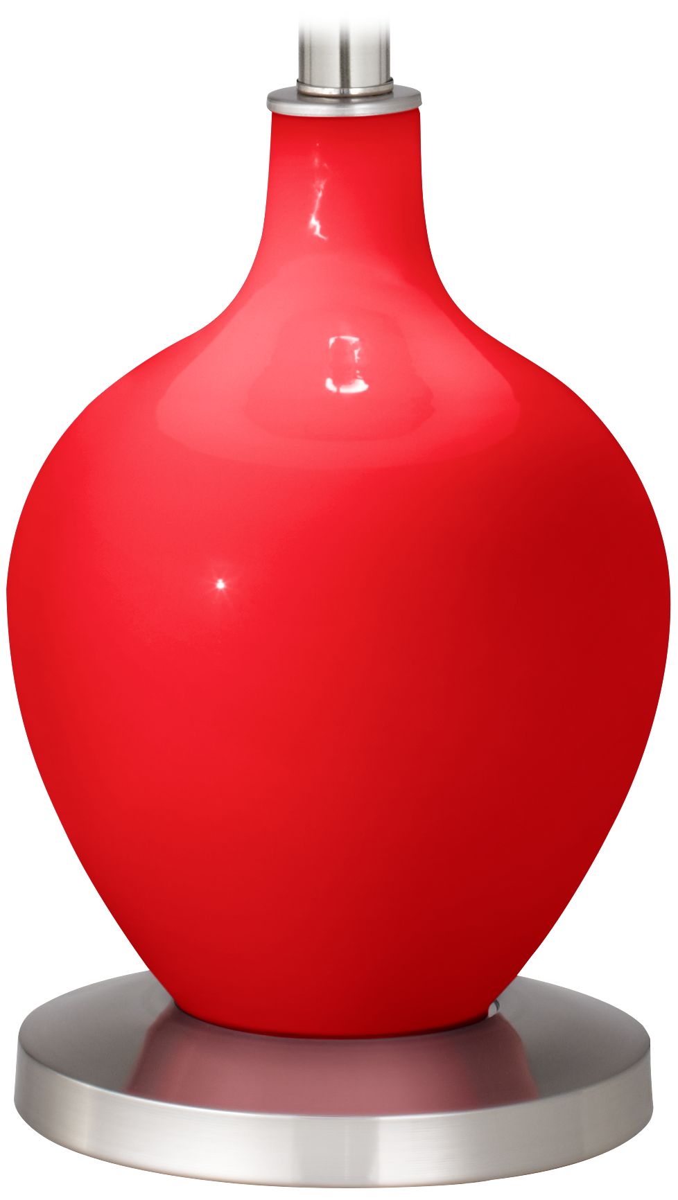 Color Plus Ovo 60" High Modern Bright Red Floor Lamp