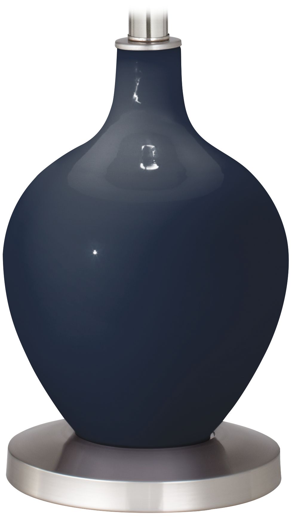 Color Plus Ovo 60" High Modern Naval Blue Floor Lamp