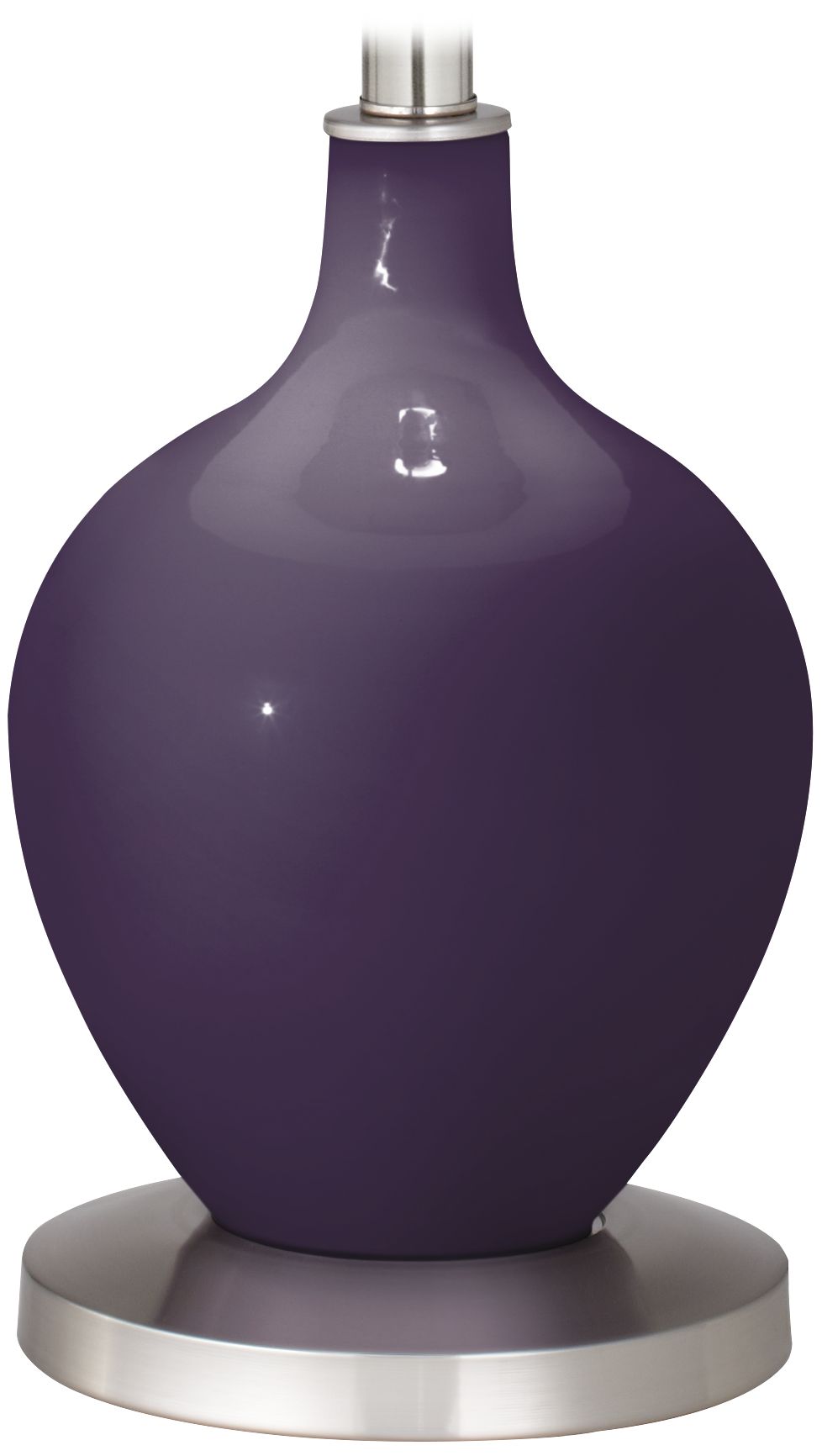 Color Plus Ovo 60" High Quixotic Plum Purple Floor Lamp