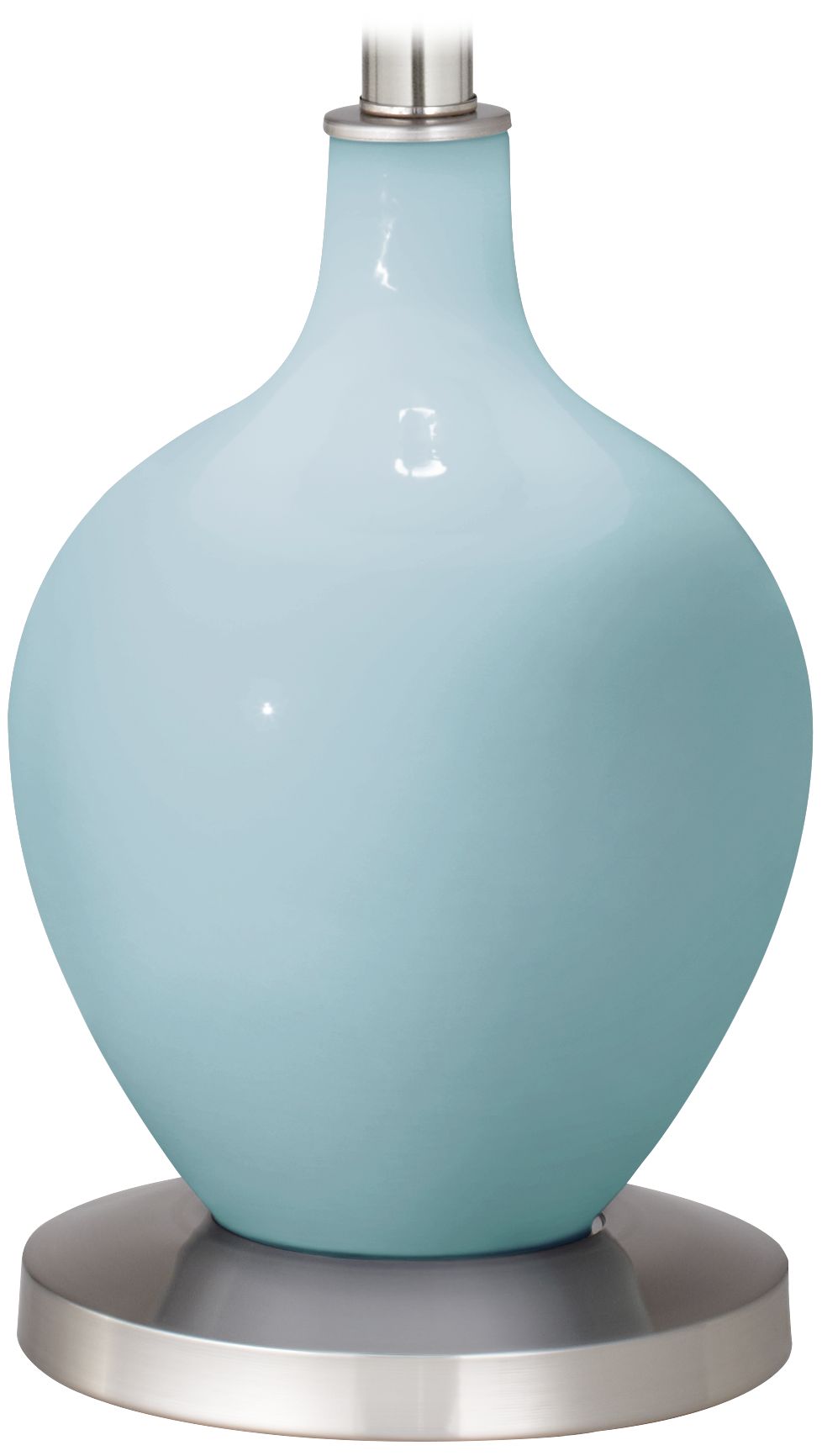 Color Plus Ovo 60" High Modern Vast Sky Blue Floor Lamp