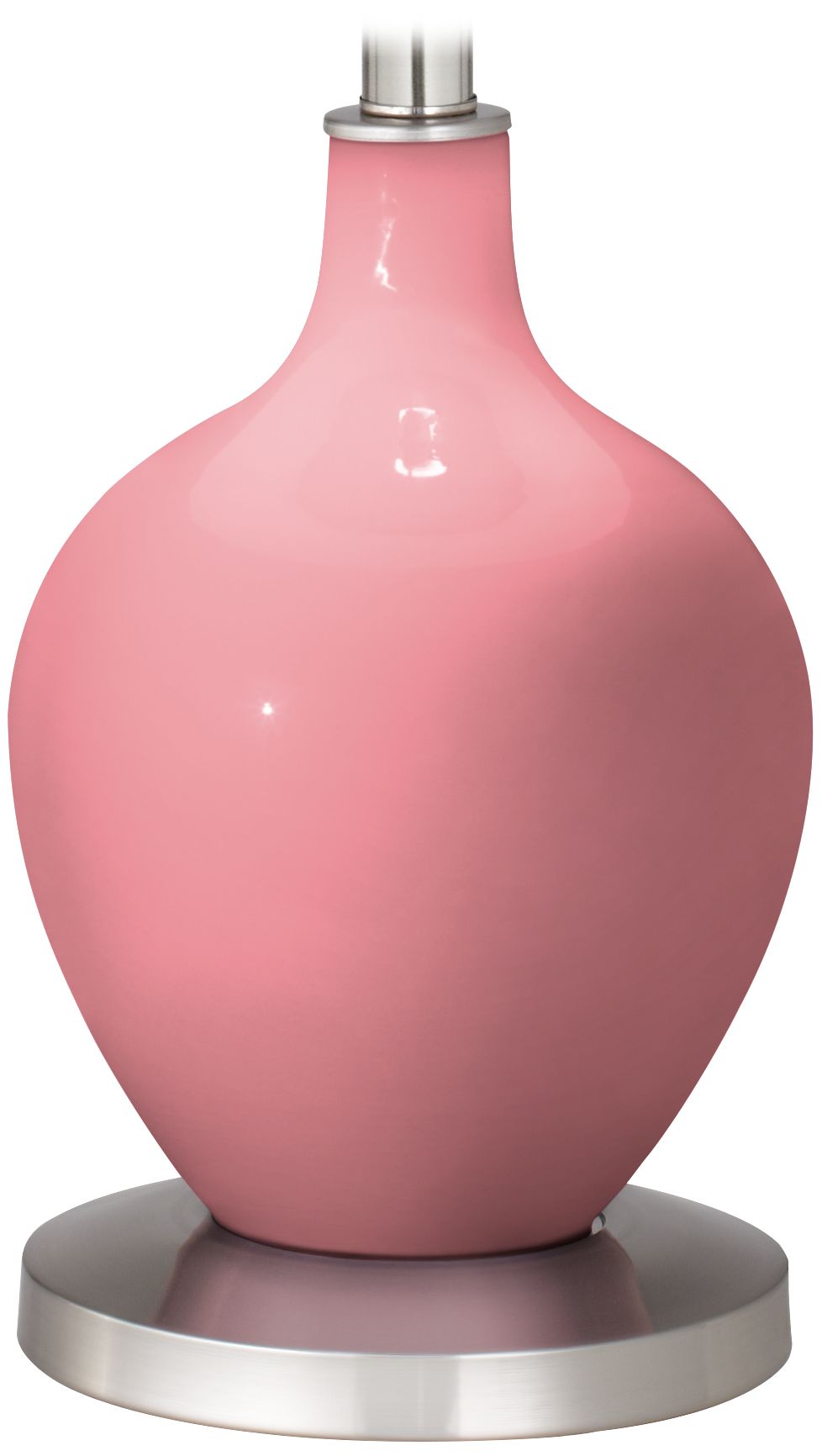 Color Plus Ovo 60" High Modern Glass Haute Pink Floor Lamp