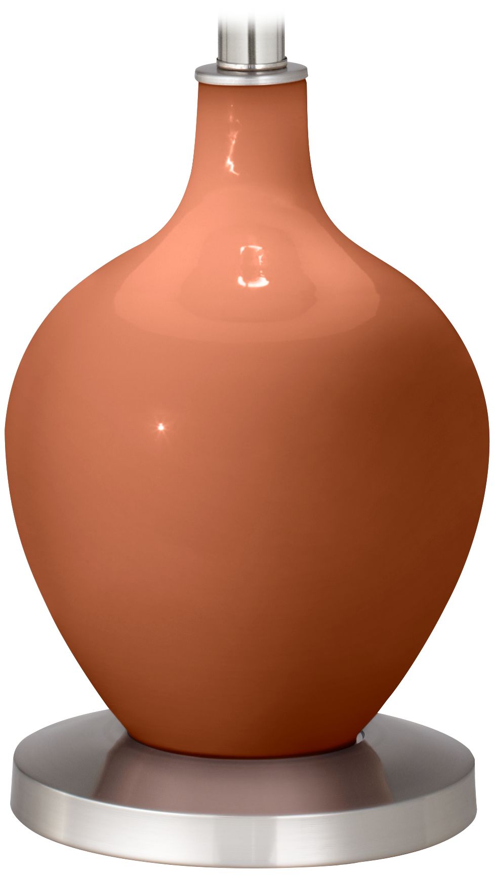 Color Plus Ovo 60" High Modern Glass Robust Orange Floor Lamp