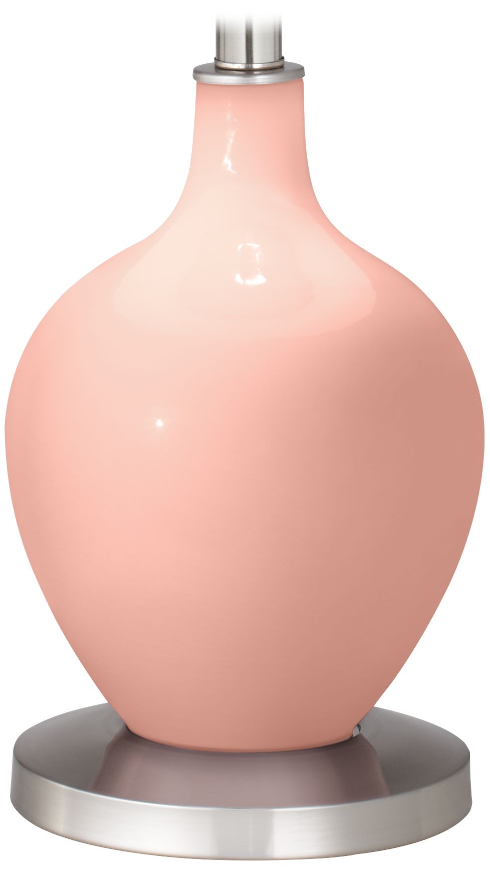 Color Plus Ovo 60" High Rustique Warm Coral Floor Lamp