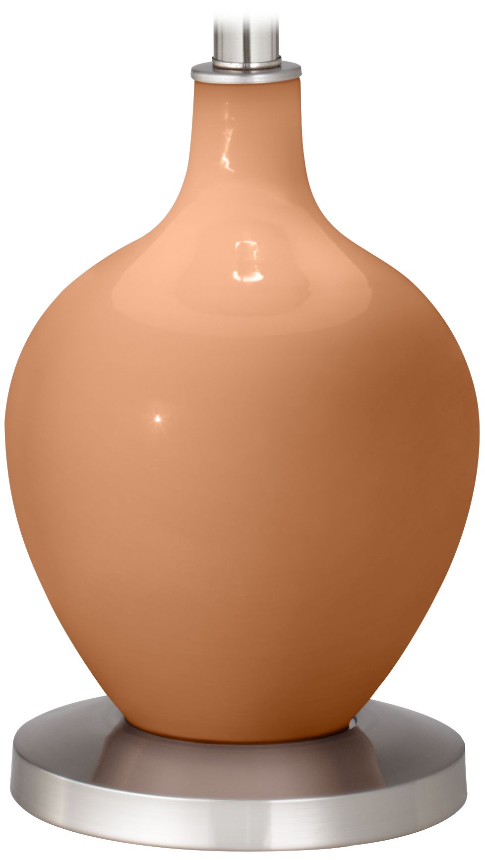 Color Plus Ovo 60" High Burnt Almond Brown Floor Lamp