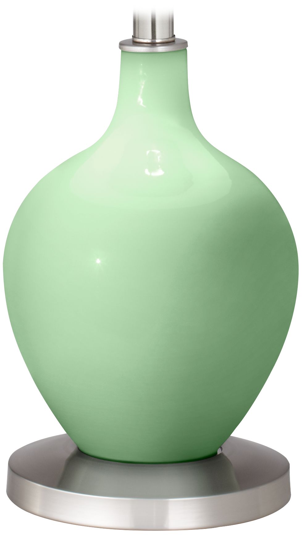 Color Plus Ovo 60" High Modern Glass Flower Stem Green Floor Lamp