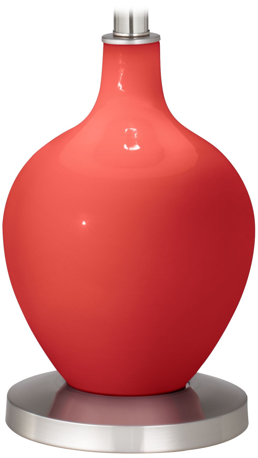 Color Plus Ovo 60" High Cherry Tomato Red Floor Lamp
