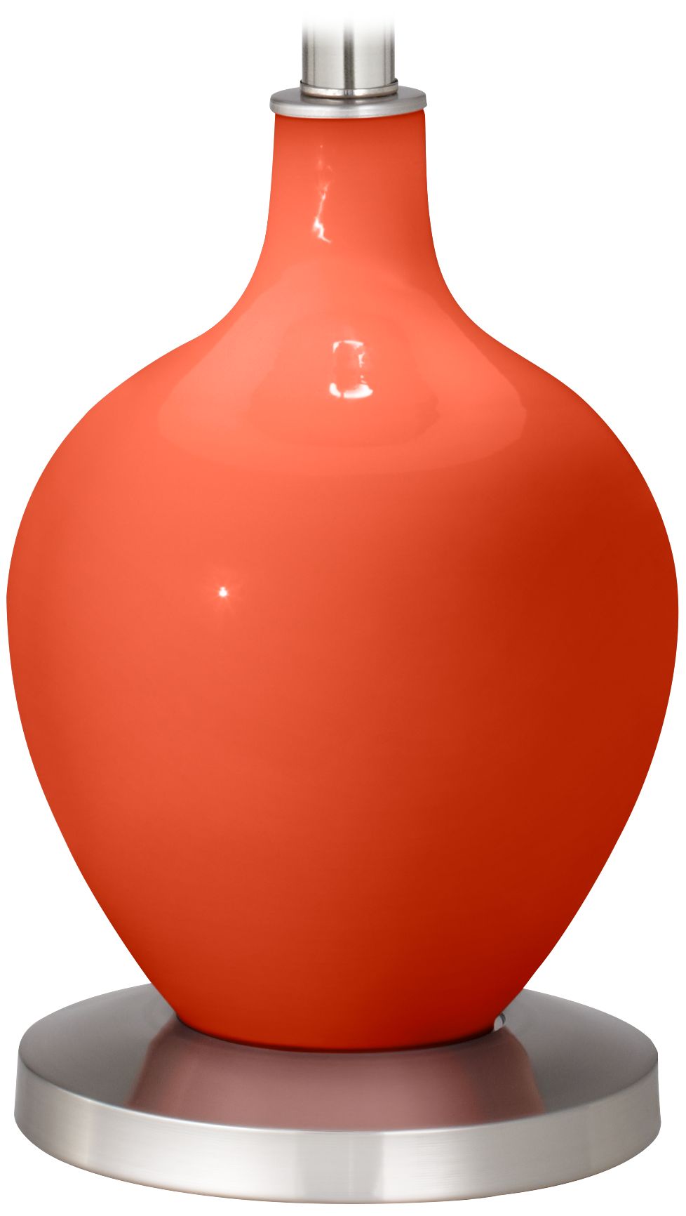 Color Plus Ovo 60" High Modern Daredevil Orange Floor Lamp