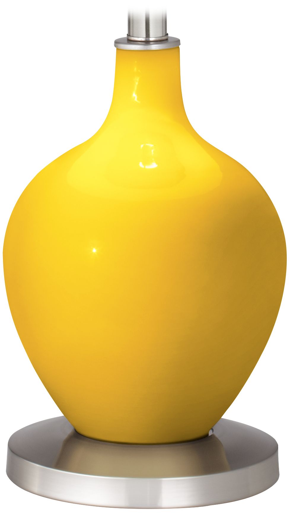 Color Plus Ovo 60" High Modern Citrus Yellow Floor Lamp