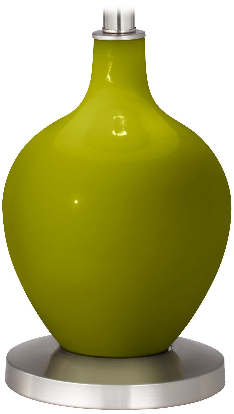 Color Plus Ovo 60" Modern Olive Green Floor Lamp