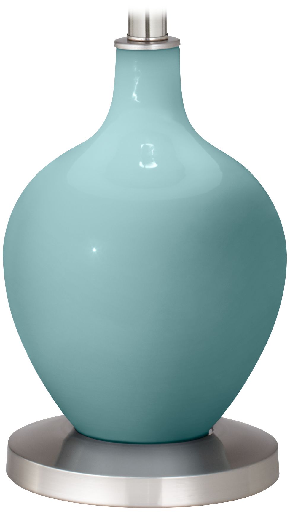 Color Plus Ovo 60" High Modern Raindrop Blue Floor Lamp