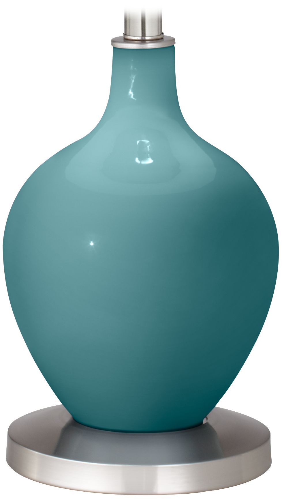 Color Plus Ovo 60" High Modern Reflecting Pool Blue Floor Lamp