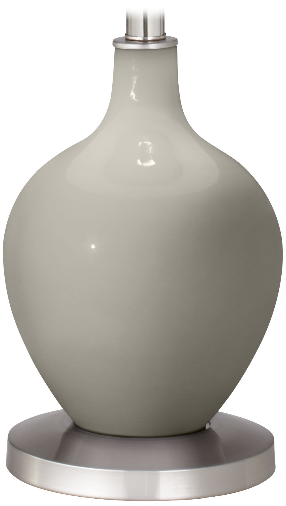 Color Plus Ovo 60" High Requisite Gray Floor Lamp