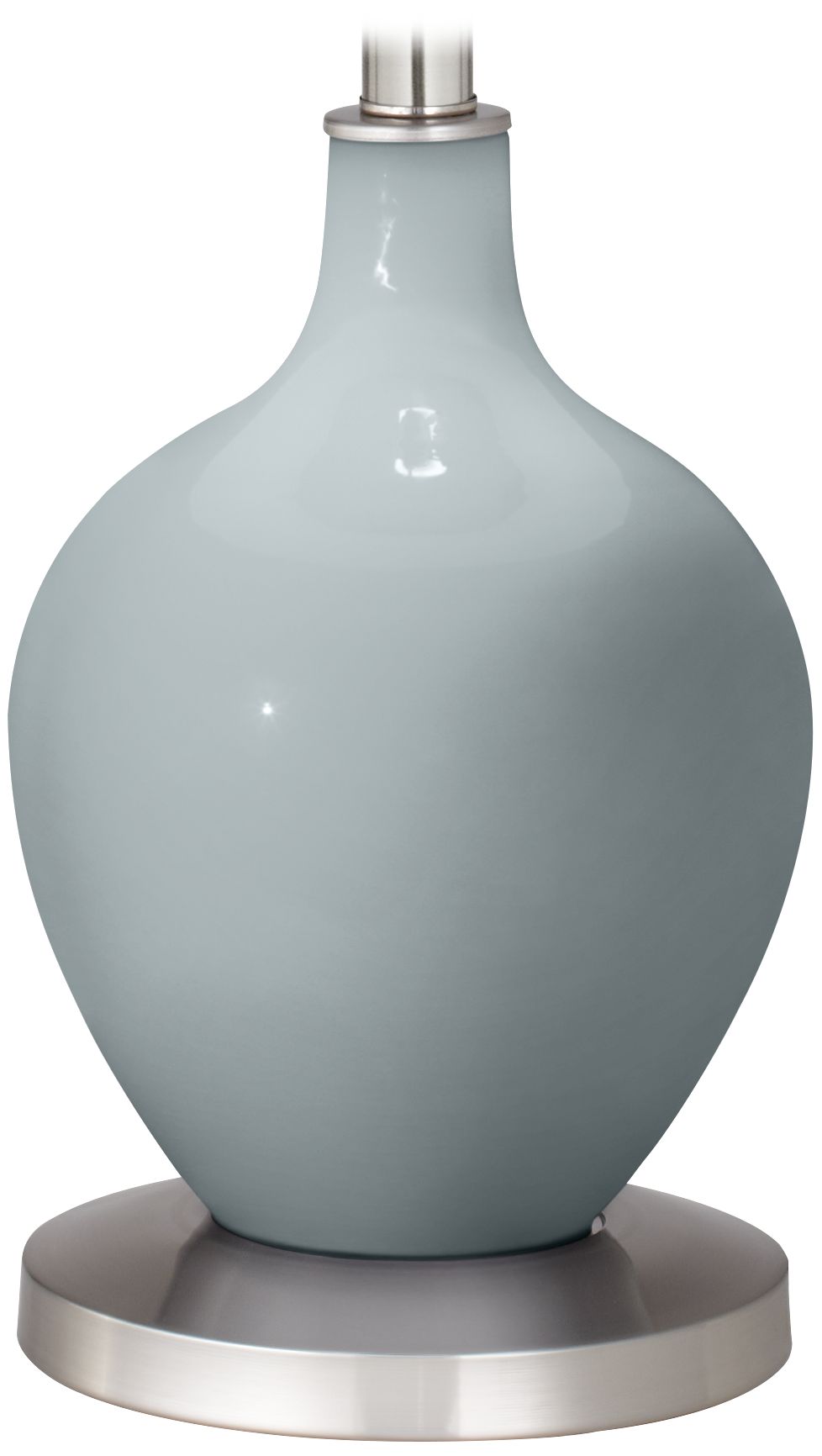 Color Plus Ovo 60" High Uncertain Gray Floor Lamp