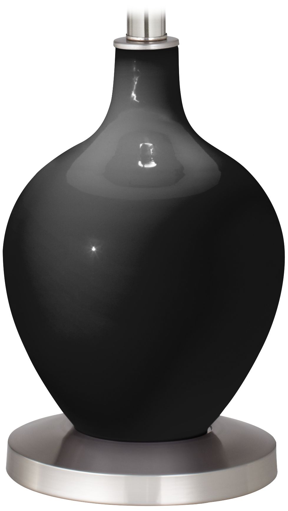 Color Plus Ovo 60" High Modern Tricorn Black Floor Lamp