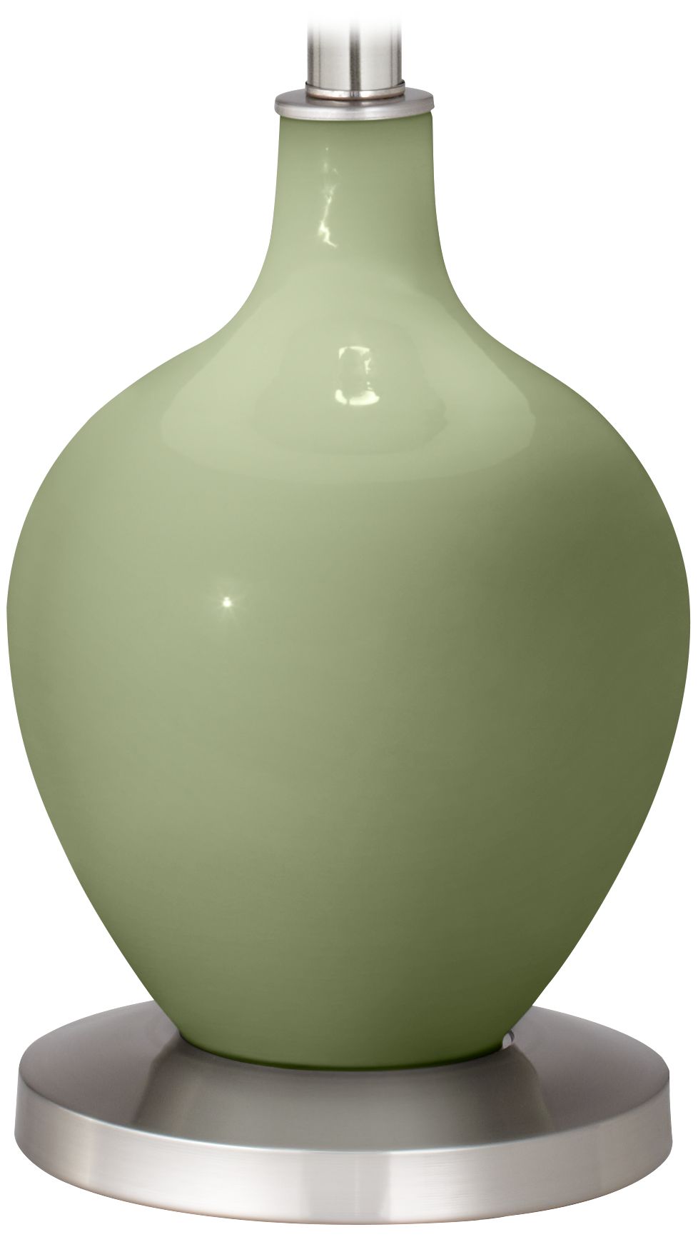 Color Plus Ovo 60" High Modern Majolica Green Floor Lamp