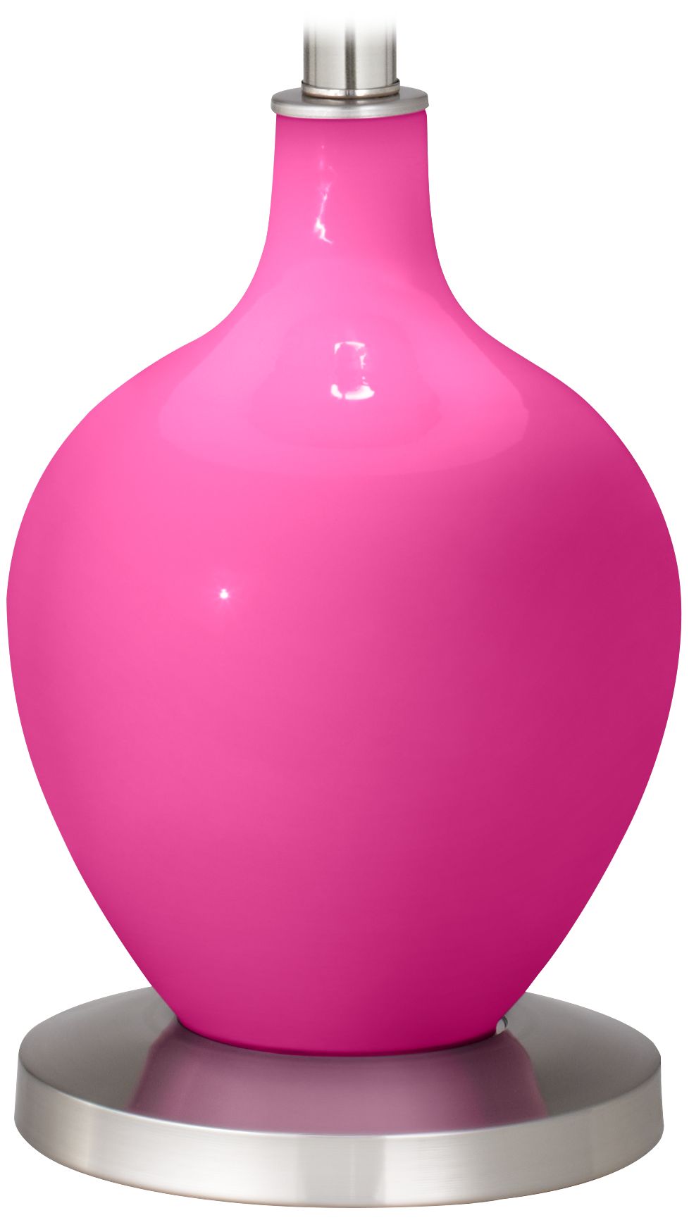 Color Plus Ovo 60" High Modern Fuchsia Pink Floor Lamp