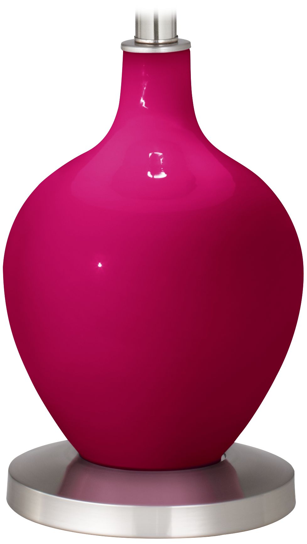 Color Plus Ovo 60" High Modern French Burgundy Red Floor Lamp