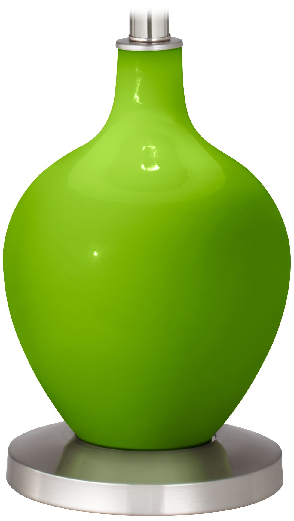 Color Plus Ovo 60" High Modern Glass Neon Green Floor Lamp