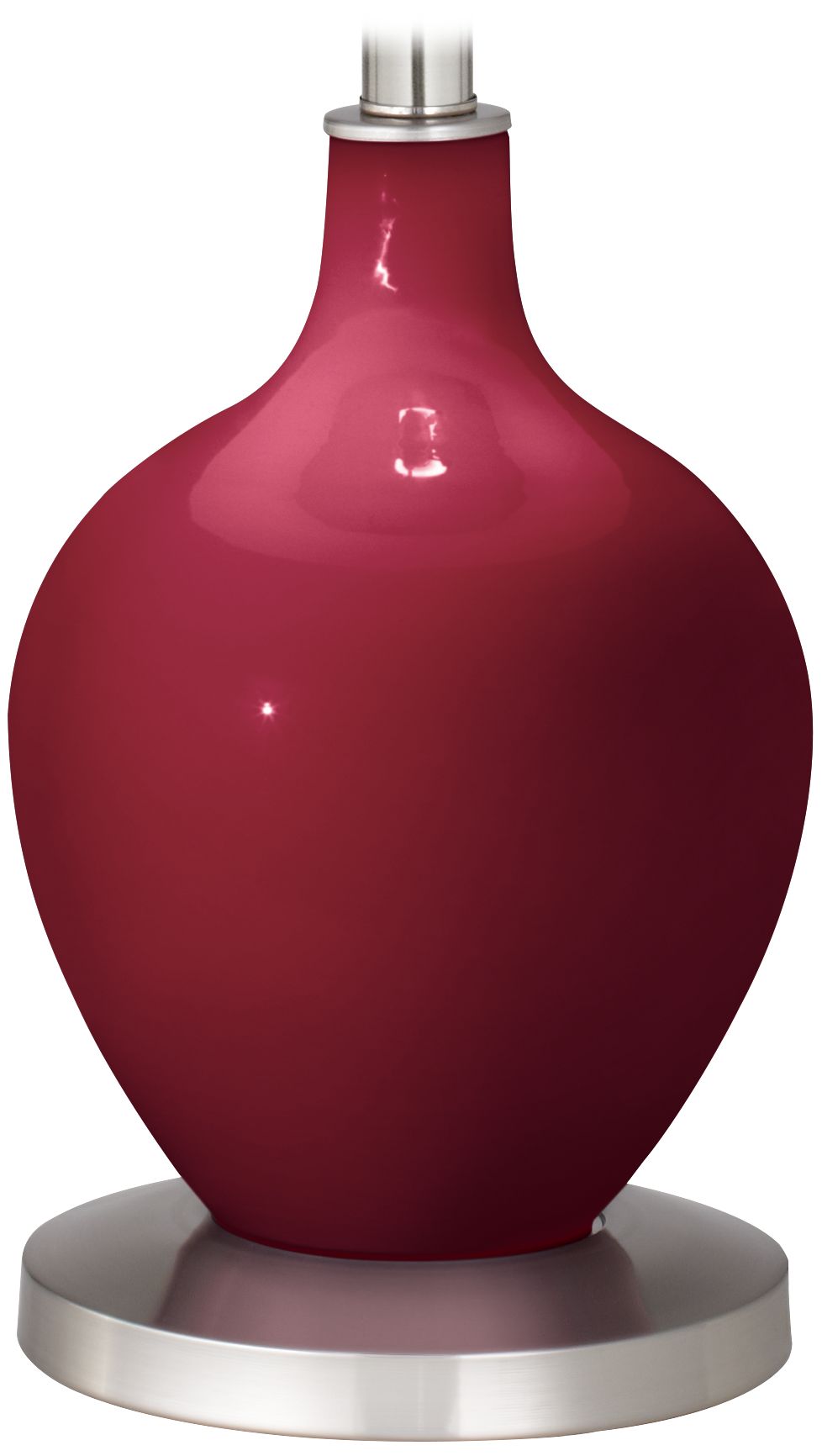 Color Plus Ovo 60" High Antique Red Glass Floor Lamp