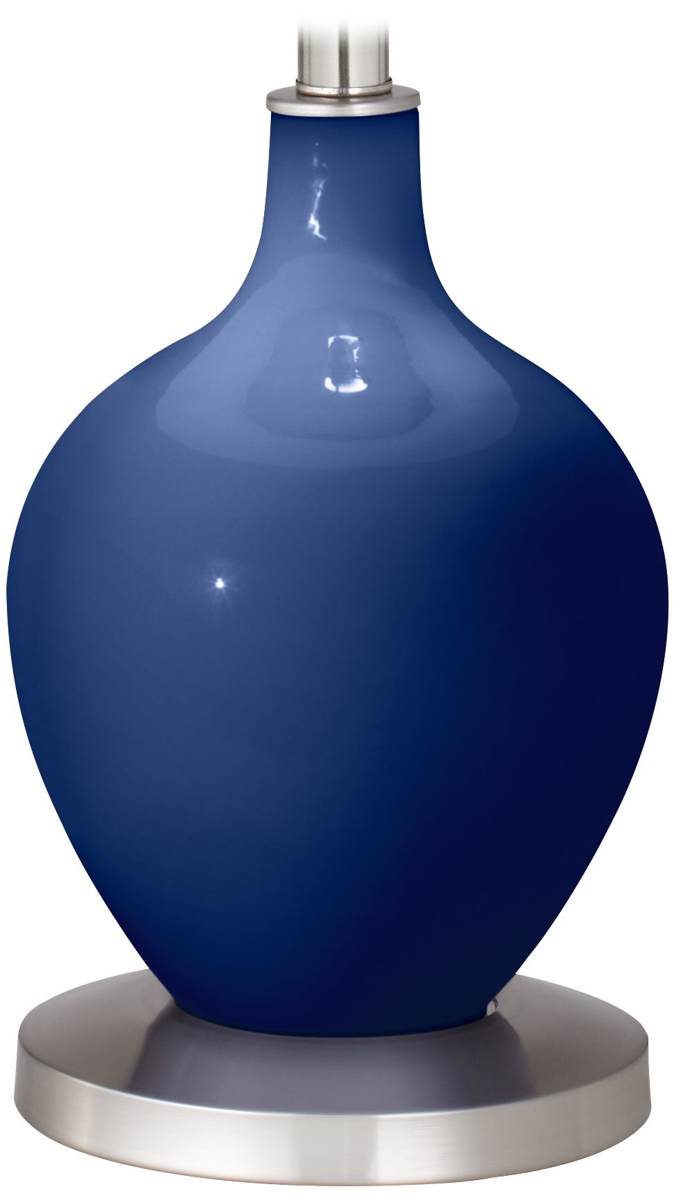 Color Plus Ovo 60" High Modern Glass Monaco Blue Floor Lamp