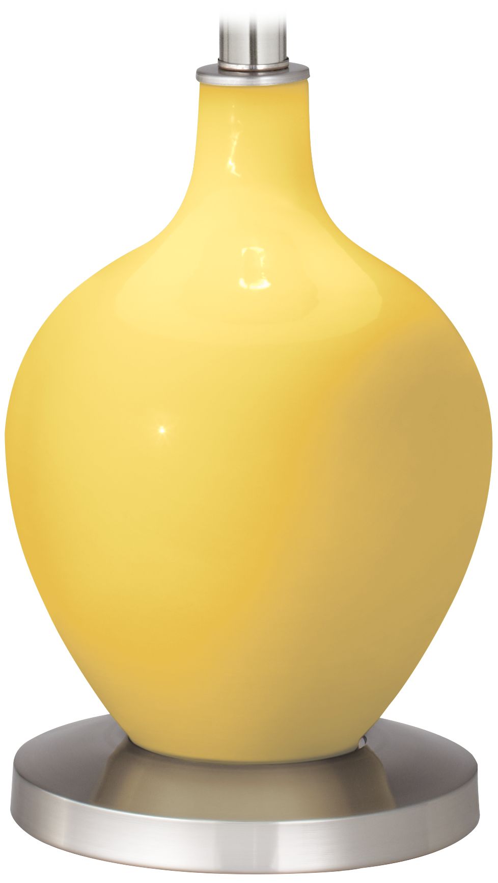 Color Plus Ovo 60" High Lemon Zest Yellow Floor Lamp