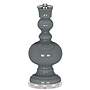 Color Plus Apothecary 30&quot; High Software Gray Glass Table Lamp