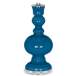 Color Plus Apothecary 30&quot; White Shade Mykonos Blue Table Lamp