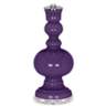 Color Plus Apothecary 30&quot; High White Shade Acai Purple Table Lamp