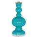 Surfer Blue Sheer Double Shade Apothecary Table Lamp