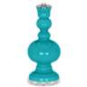 Surfer Blue Sheer Double Shade Apothecary Table Lamp