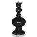 Color Plus Apothecary 30&quot; Tricorn Black Glass Table Lamp