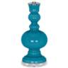 Color Plus Apothecary 30&quot; Rose Bouquet Caribbean Sea Blue Table Lamp