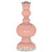 Color Plus Apothecary 30&quot; Rose Bouquet Mellow Coral Table Lamp