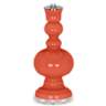 Daring Orange Bold Stripe Apothecary Table Lamp