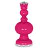 French Burgundy Bold Stripe Apothecary Table Lamp