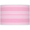 Color Plus Double Gourd 29 1/2&quot; Bold Stripe Candy Pink Table Lamp