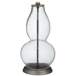 Color Plus Double Gourd 28 3/4&quot; Clear Glass Fillable Table Lamp