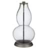 Glass Fillable Double Gourd Table Lamp with USB Workstation Base