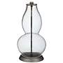 Clear Glass Fillable Double Gourd Table Lamp