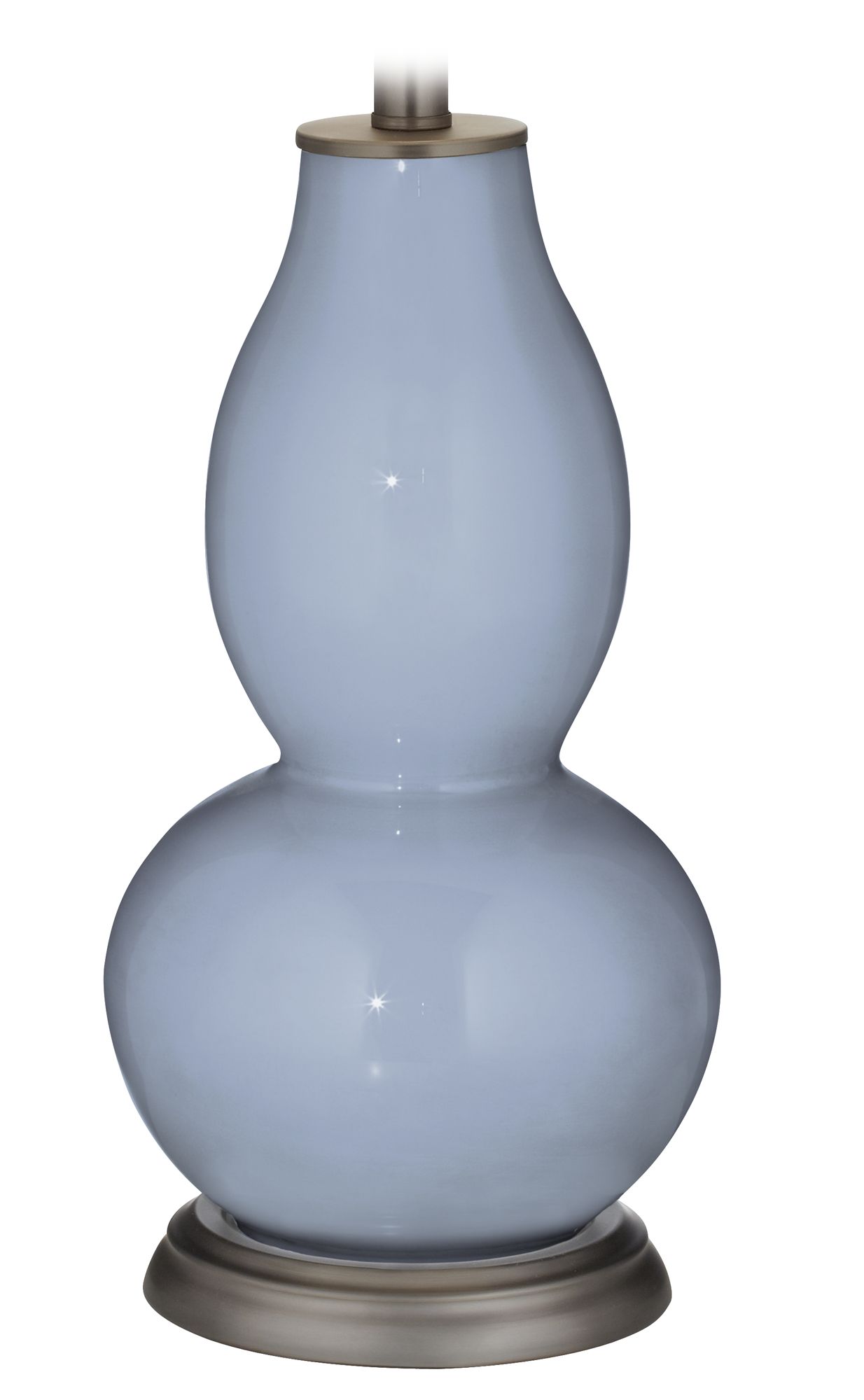 Color Plus Double Gourd 28 3/4" High Sky Blue Table Lamp