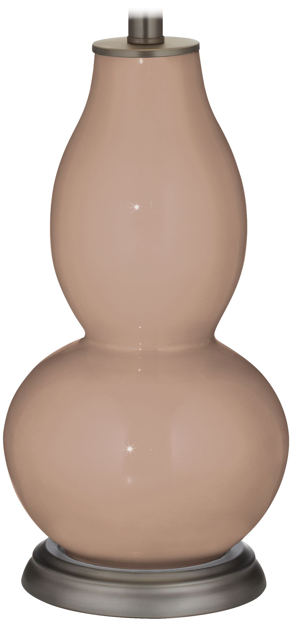 Redend Point Double Gourd Table Lamp with Vine Lace Trim